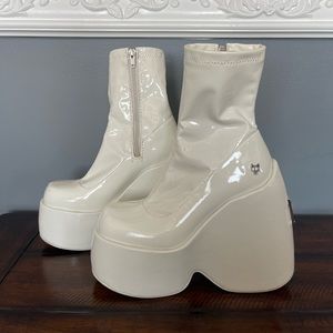 Naked Wolfe Mayhem White Patent